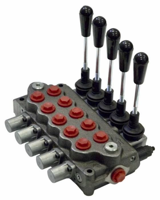 Obrázek k výrobku 62565 - 5 páčkový hydr.rozvaděč DE 80 LT