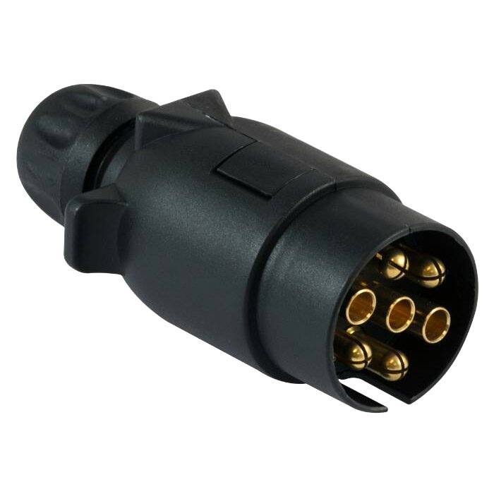 Obrázek k výrobku 62048 - 7-pól. zástrčka pro vleky 12V - plast