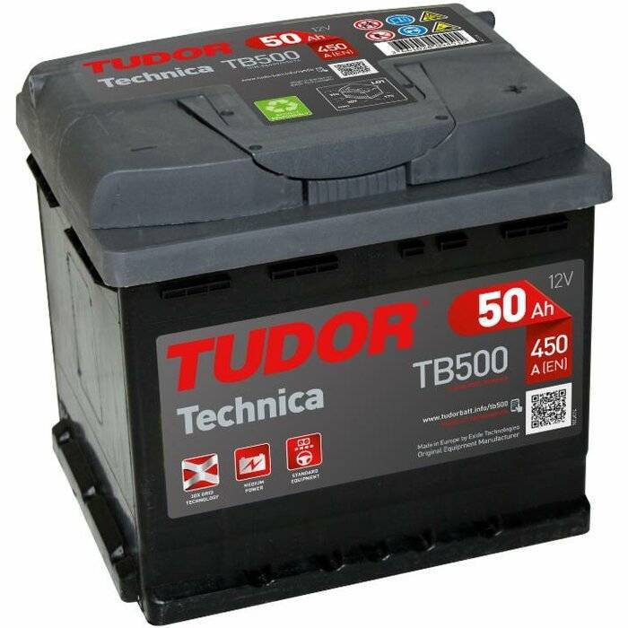 Obrázek k výrobku 6508 - Autobaterie 12V, 50Ah, 450A, 207x175x190 mm