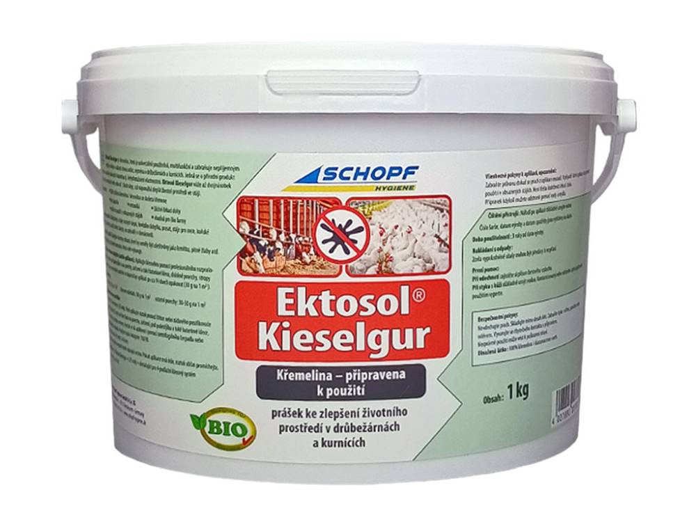 Obrázek k výrobku 125221 - BIO křemenitý práškový koncentrát SCHOPF EKTOSOL KIESELGUR, 1 kg
