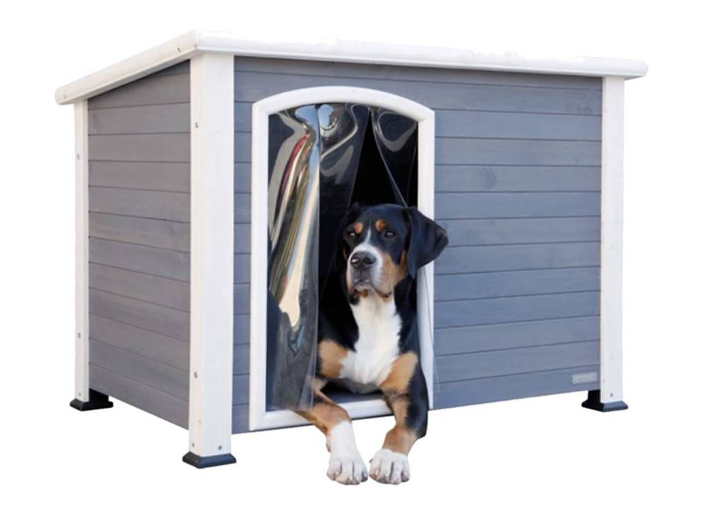 Obrázek k výrobku 125232 - Bouda pro psa dřevěná KERBL 80576 KENNY, 113x77x81 cm