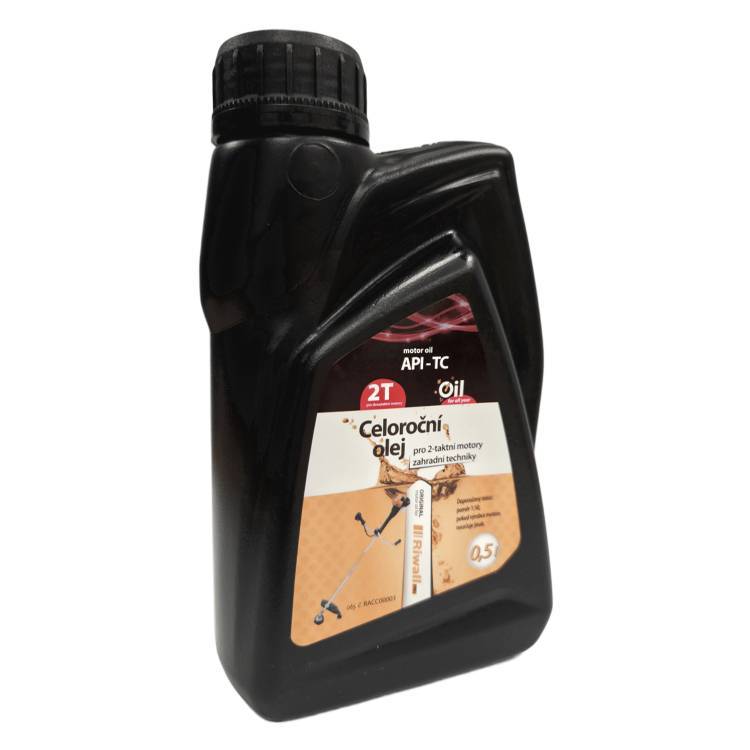 Obrázek k výrobku 29360 - Celoroční olej Riwall pro 2-taktní motory (0.5l) -