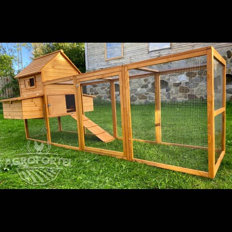 Obrázek k výrobku 129530 - Dřevěný a maxi kurník PAŘÍŽ, 3100x1500x1500 mm