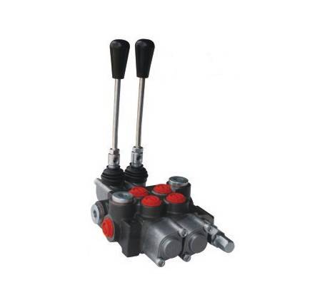 Obrázek k výrobku 30520 - Hydraulický rozvaděč dvoupáčkový P40 1x dvoučinný, 1x dvoučinný s plovoucí polohou P40