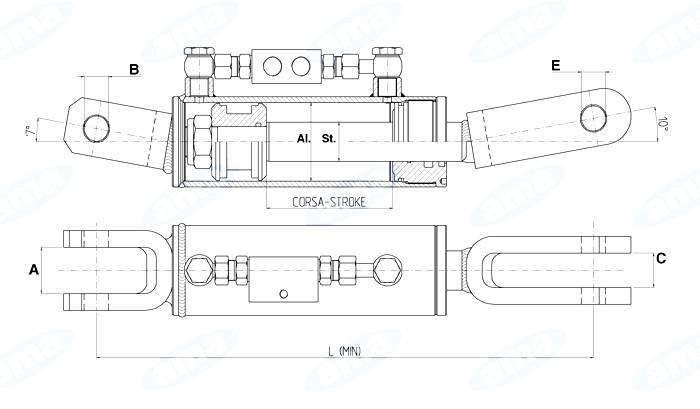 Obrázek k výrobku 11343 - Hydraulický závěs FIAT