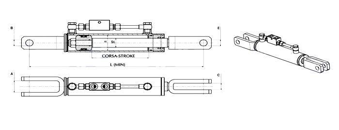 Obrázek k výrobku 18399 - Hydraulický závěs 425/545