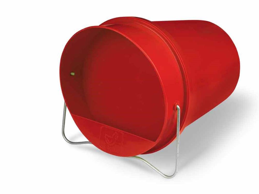 Obrázek k výrobku 125380 - Kbelíková napáječka pro slepice plastová červená GAUN 11010 - 6 l