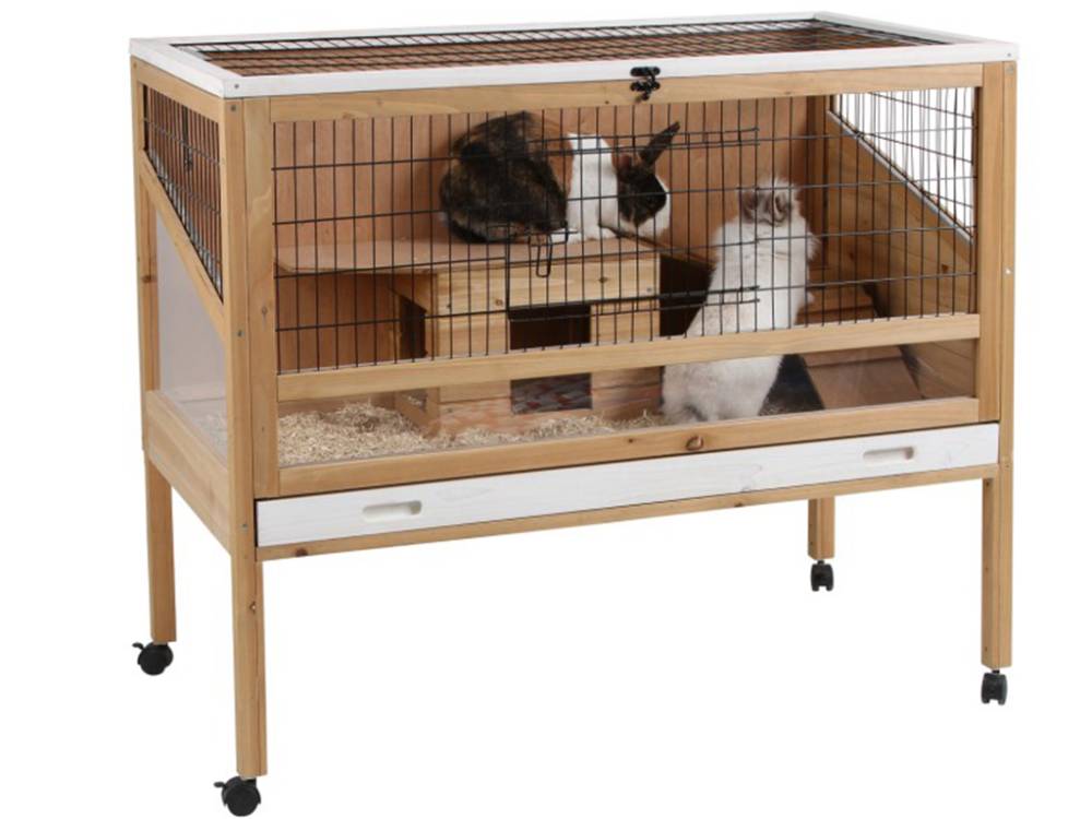 Obrázek k výrobku 125392 - Klec pro králíky a hlodavce KERBL 82725 INDOOR DELUXE - jednopatrová