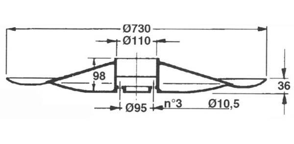 Obrázek k výrobku 33723 - kluzný talíř typ PZ Zweegers 165