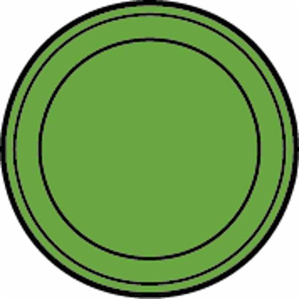 Obrázek k výrobku 59722 - Kontrolka bez symbolu kulatá, zelená