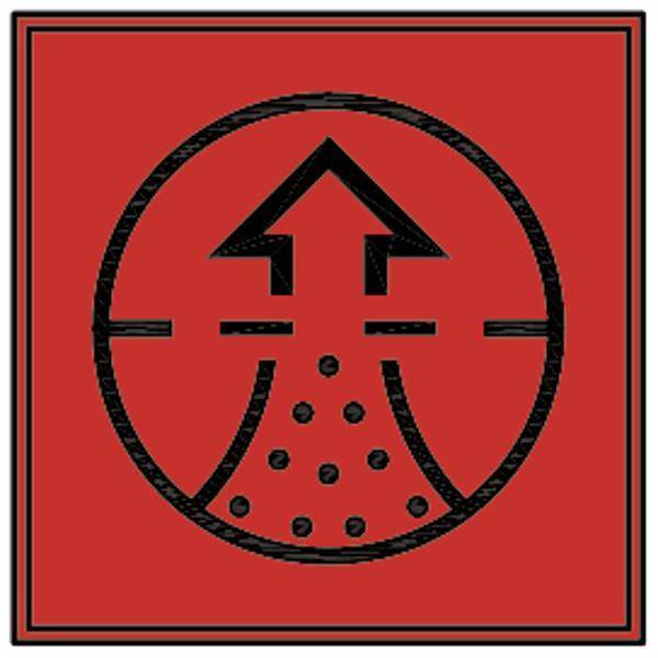 Obrázek k výrobku 59739 - Kontrolka vzduchového filtru čtvercová, červená