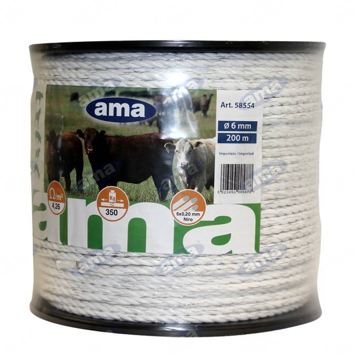 Obrázek k výrobku 61887 - Lano vodivé Ø 6 mm, 6 vodičů Ø 0.20 mm, délka 200 m