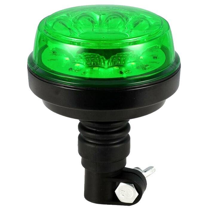 Obrázek k výrobku 61963 - LED zábleskový maják 12-24V zelený, bez homologace