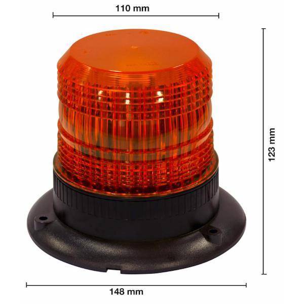 Obrázek k výrobku 59830 - LED zábleskový maják 12-80V, pevná montáž, serie HORUS