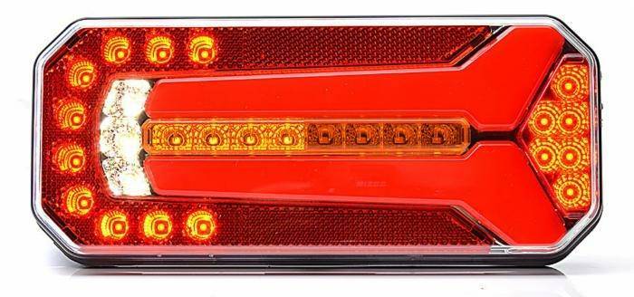 Obrázek k výrobku 62151 - Multifunkční zadní LED světlo 12-24V s pohyblivým blinkrem