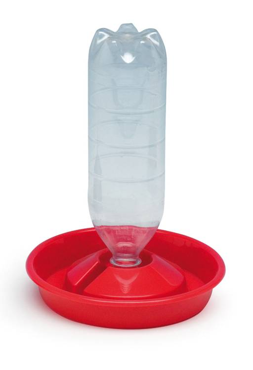 Obrázek k výrobku 125590 - Napáječka uchycení na PET lahve pro kuřata plastová CF 3200 TREVI - 1,5-2l