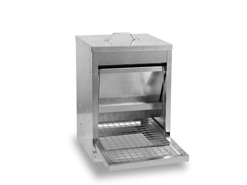 Obrázek k výrobku 125601 - Nášlapné krmítko pro slepice pozinkované GAUN 11240 - 5 kg