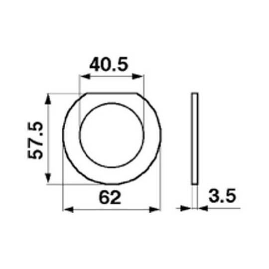 Obrázek k výrobku 33363 - Nastavovací podložka 3,5mm