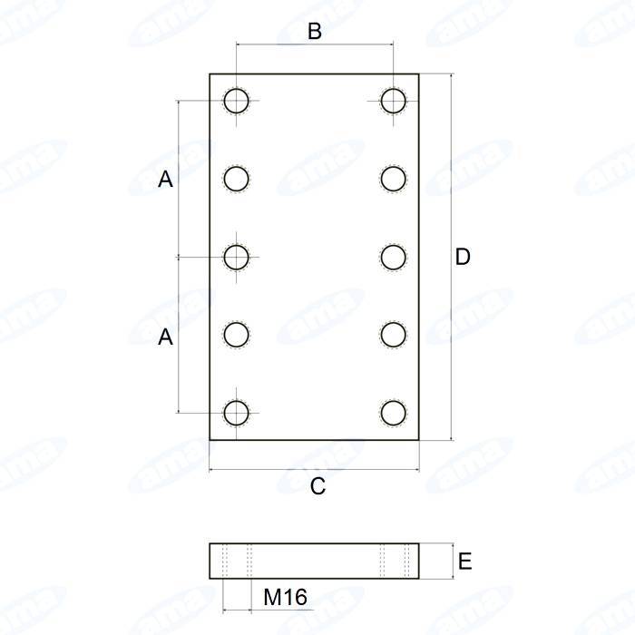 Obrázek k výrobku 56283 - Nosná deska závěsu