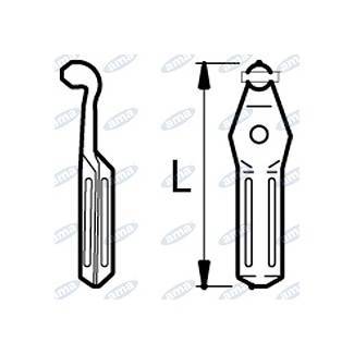 Obrázek k výrobku 43754 - NŮŽ ROTAVÁTORU 215 MM LEVÝ