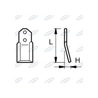 Obrázek k výrobku 43732 - NŮŽ ROTAVÁTORU 30 x 170 MM