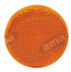 Obrázek k výrobku 9105 - Odrazka oranžová kulatá 60mm s otvorem