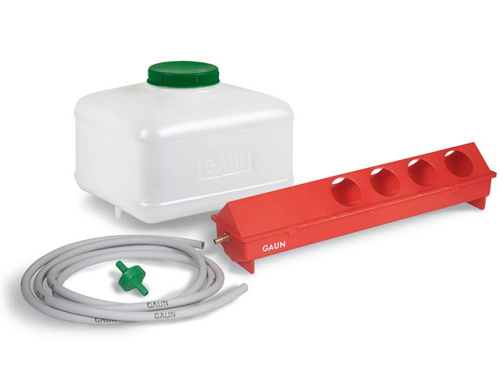 Obrázek k výrobku 125717 - Plovákový napájecí systém pro slepice GAUN 11660 - 10 l