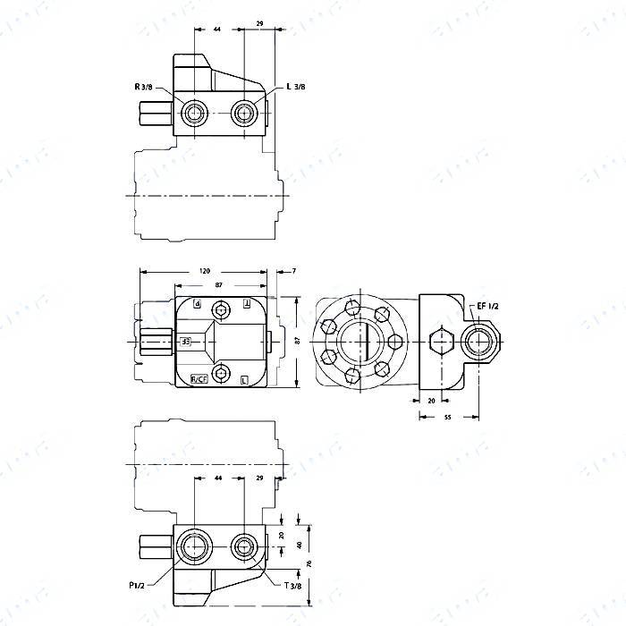 Obrázek k výrobku 59958 - Přednostní ventil Danfoss  - montáž na jednotku