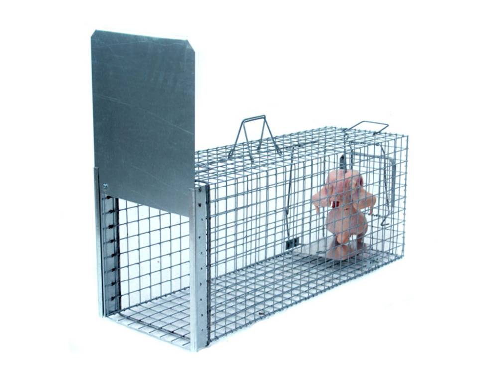 Obrázek k výrobku 125739 - Profesionální past na lišky, kuny a kočky TRAP ST105x34x42