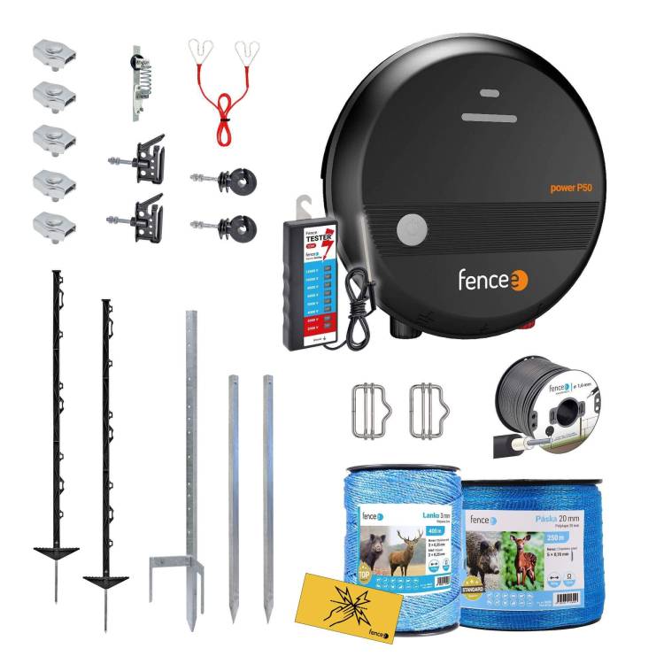 Obrázek k výrobku 126164 - Profi sada elektrický ohradník ochrana proti divočákům a lesní zvěři