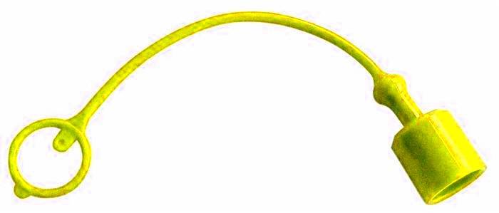 Obrázek k výrobku 59290 - Protiprachová ochrana pro rychlospojku - samec 1/2" žlutá