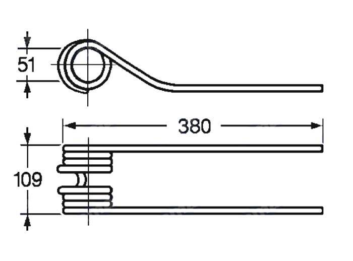 Obrázek k výrobku 57494 - Pružina obraceče 51x109x380