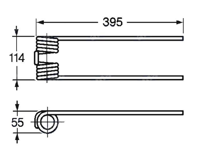 Obrázek k výrobku 57479 - Pružina obraceče 55x114x395