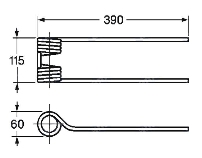 Obrázek k výrobku 57497 - Pružina obraceče 60x115x390