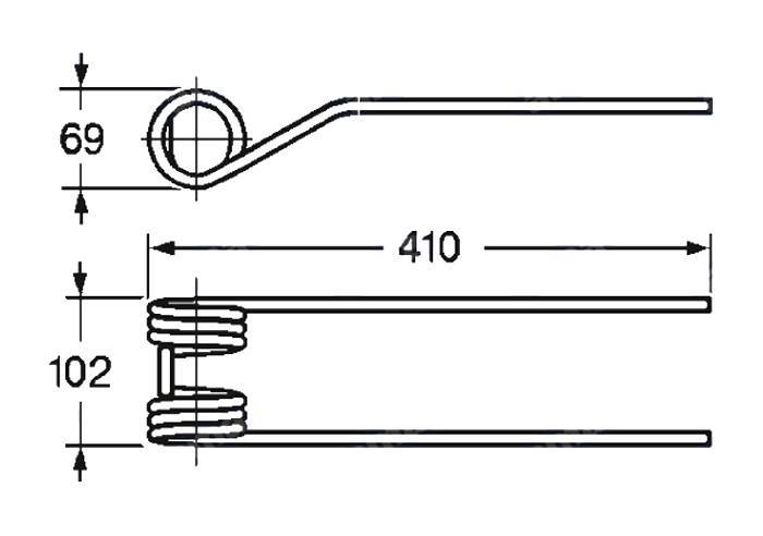 Obrázek k výrobku 57506 - Pružina obraceče 69x102x410