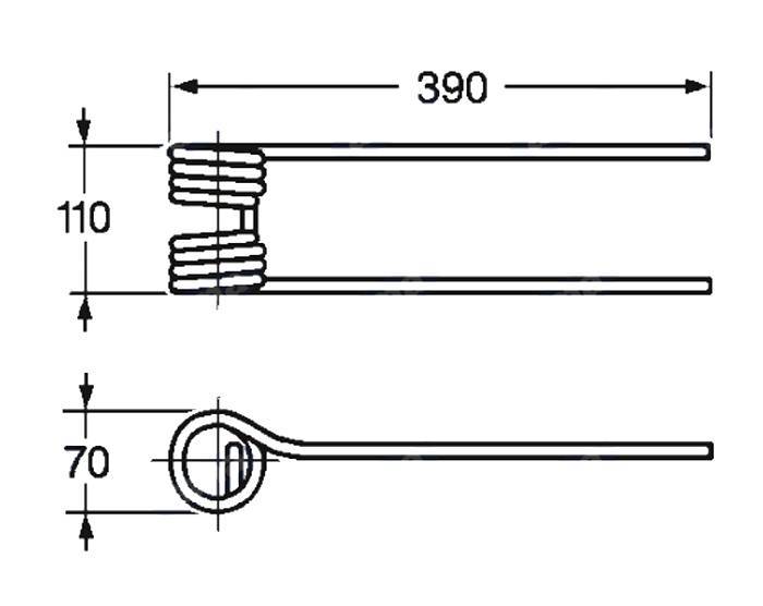 Obrázek k výrobku 57483 - Pružina obraceče 70x110x390