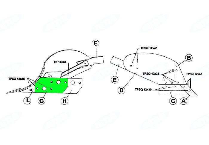 Obrázek k výrobku 52217 - RIGHT-HAND, FRONT LINING