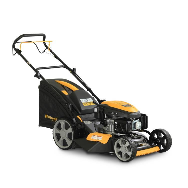 Obrázek k výrobku 69773 - Riwall PRO RPM 5155 PRO multifunkční travní sekačka 4 v 1 s benzinovým motorem a pojezdem