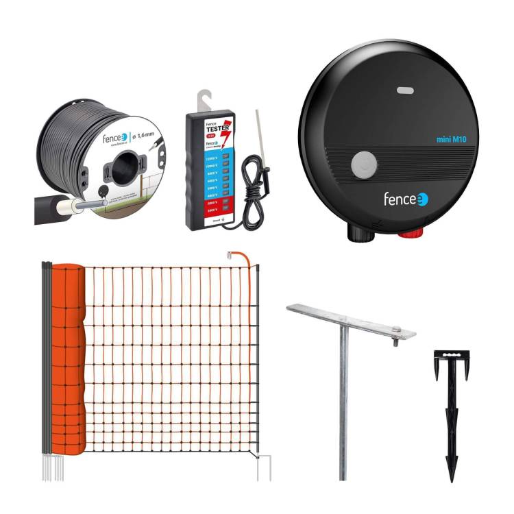 Obrázek k výrobku 120148 - Sada elektrického ohradníku se sítí pro drůbež, husy, kachny