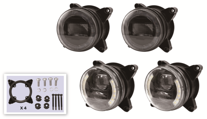 Obrázek k výrobku 62663 - Sada LED světlometů vhodná pro Fendt, Massey Ferguson, Claas, Renault, Valmet&Valtra,..