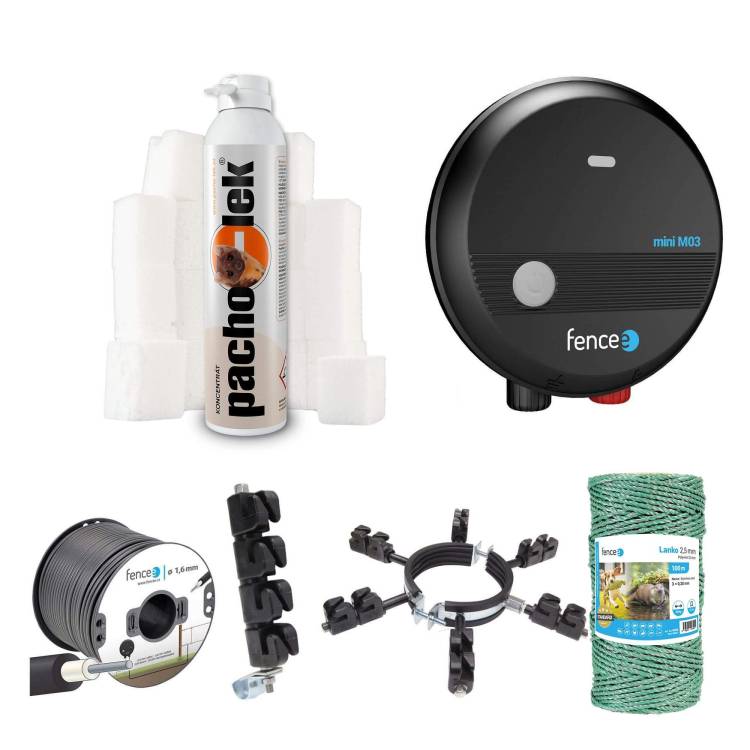 Obrázek k výrobku 75428 - Sada pachový + elektrický ohradník pro ochranu proti škůdcům