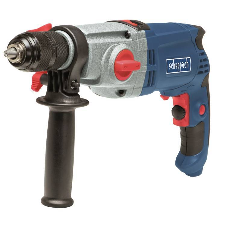 Obrázek k výrobku 53615 - Scheppach DI850 - elektrická dvourychlostní příklepová vrtačka 850 W