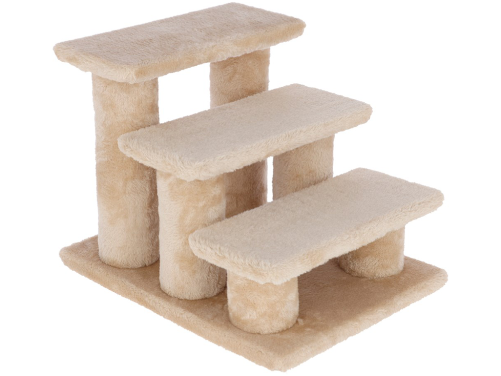 Obrázek k výrobku 126217 - Schůdky pro psy a kočky KERBL EASY CLIMB 2.0, béžová, 45x35x34 cm