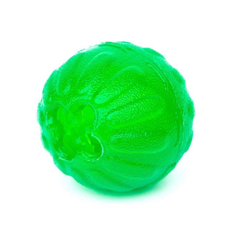 Obrázek k výrobku 75680 - Silikonový míček s otvorem na krmivo, zelený