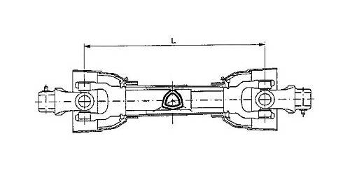 Specifikace - Kardanová hřídel s lamelovou spojkou 1010 mm, 900 Nm