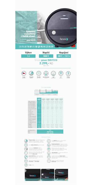 Specifikace - Zdroj impulzů fencee power DUO PD10