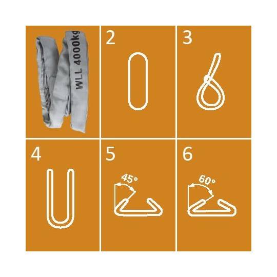 Specifikace - Zvedací popruh se smyčkou červená 5To, L-3 m, šířka-150mm