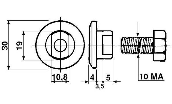 Obrázek k výrobku 11355 - šroub nože typ BCS,orig. č. 562296180