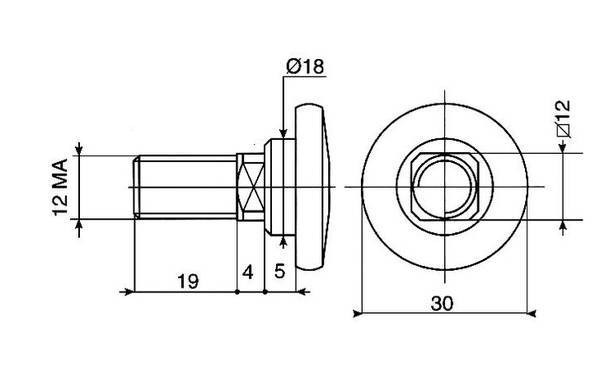 Obrázek k výrobku 33775 - šroub nože typ VICON, orig. č. B1374593