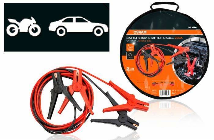 Obrázek k výrobku 62154 - Startovací kabely OSRAM 300A 16MM²  3M